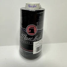 Serger Thread Black Maxi-Lock 3000 yards American And Efird 32002 New