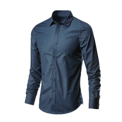 Hochwertiges Indoor Büro Herren Hemd Oberteile knitterarm Button Down