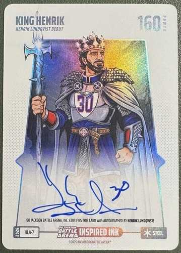 King Henrik (Henrik Lundqvist) Bo Jackson Battle Arena — Steel AUTO