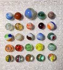 Vintage Marbles Mixed Lot of 25  53 