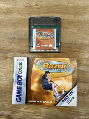 Razor Freestyle Scooter Nintendo Game Boy Color, 2001 Game & Manual Tested Works