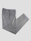 NEW BARBA NAPOLI GRAY VIRGIN WOOL PANTS US 36 - EU 52 US1169