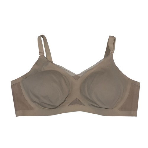 Honeylove Silhouette Bra Tan Nude Wire-Free Supportive Shapewear 1X LWBR0302