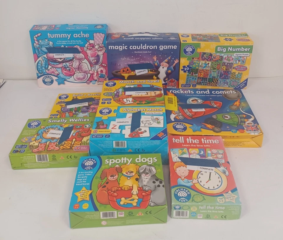 Orchard Toys Lernspiel Konvolut X10 - komplett in OVP F14 P79