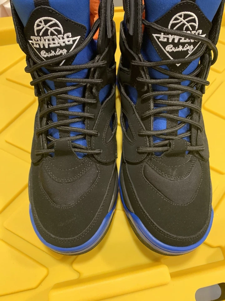 Ewing 33 Hi “Knicks” Men’s Size 10 – Black Blue Orange Retro Basketball  - Image 2 of 4