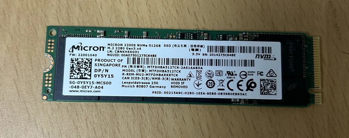 Micron 512 GB Solid State Drives for sale - eBay