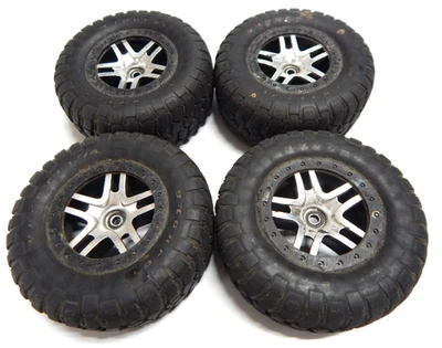4 Traxxas Slash 2wd SCT Dirt Off Road Tires MudBoss 12mm Hex 1/10 Scale RC Tire - Image 1 of 3
