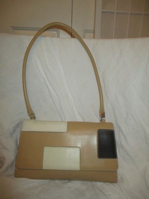 vintage Arcadia Italian leather shoulder bag