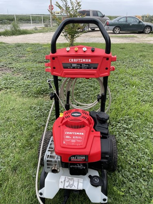 #ad CRAFTSMAN 3000 Max PSI 2.5 Max GPM Gas Pressure Washer Wheel Mounted $250.00