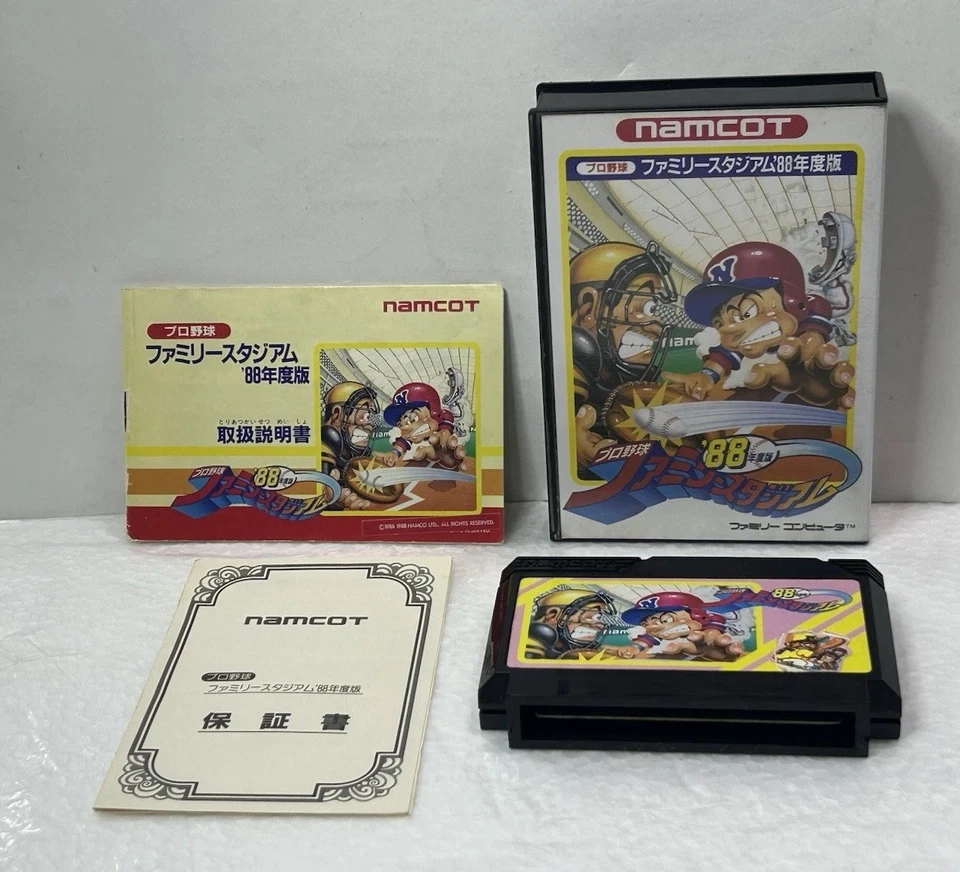 FAMILY STADIUM 88 Namcot Famista Fami Sta Famicom Nintendo 2237 Complete CIB!! - Image 2 of 4