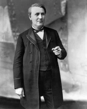 1892 Inventor THOMAS EDISON Glossy 8x10 Photo Print Historical Portrait Poster