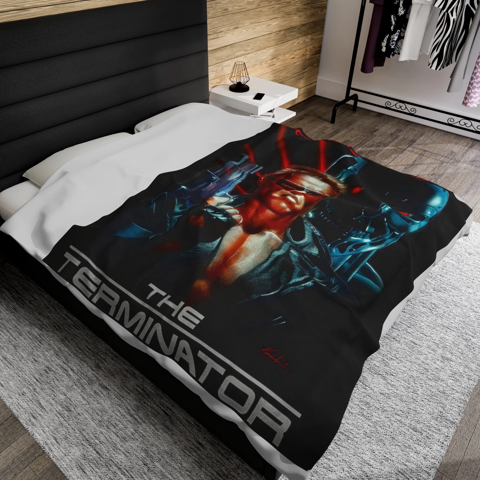 The Terminator Movie Plush Fleece Throw Blanket