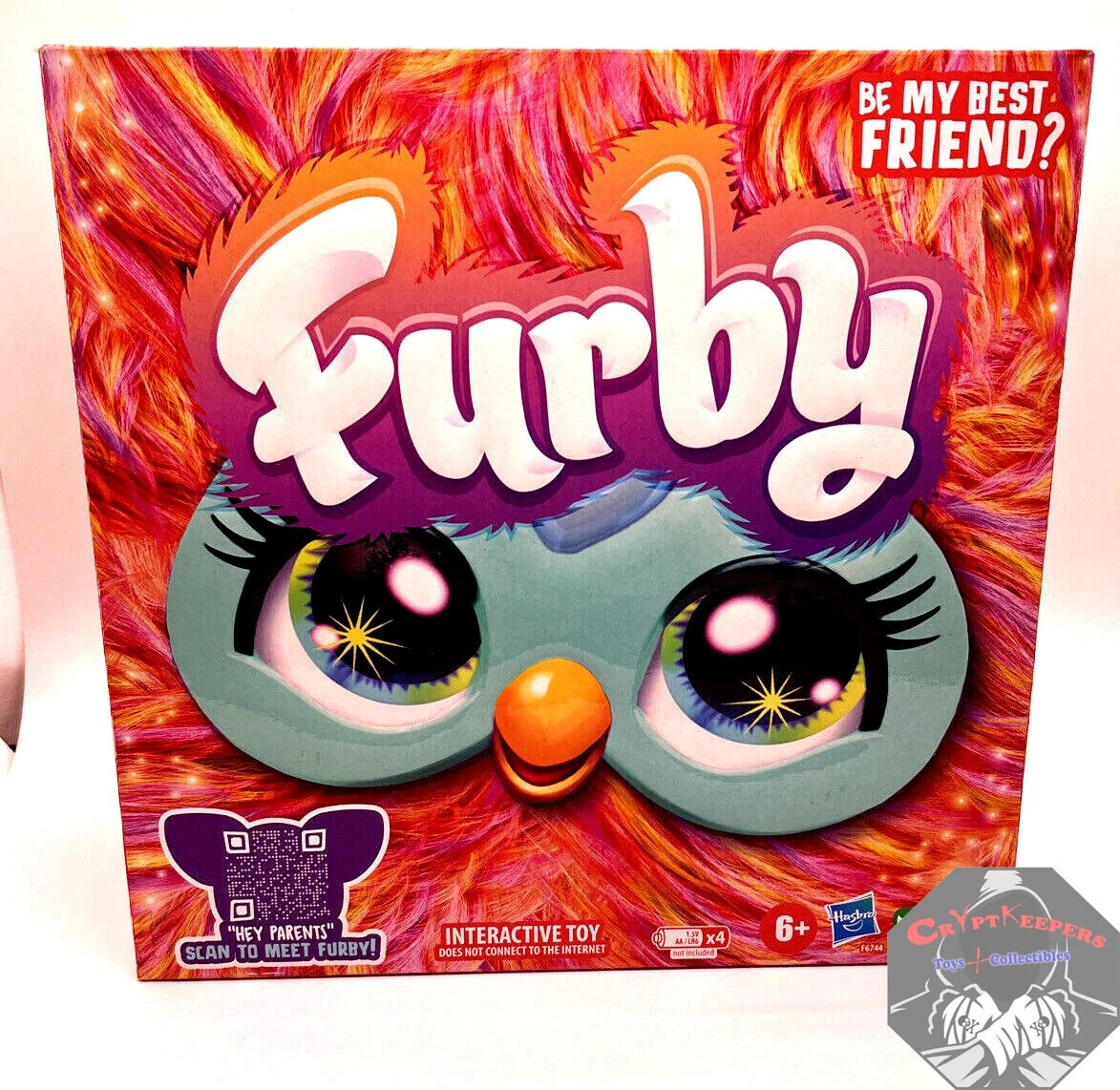 Furby 2023 Coral Pink Orange Aqua Interactive Plush 15pc IN STOCK