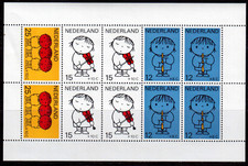 NETHERLANDS 1969 VF NH #B455a CHILD WELFARE, MINI SHEET of 10 STAMPS !!