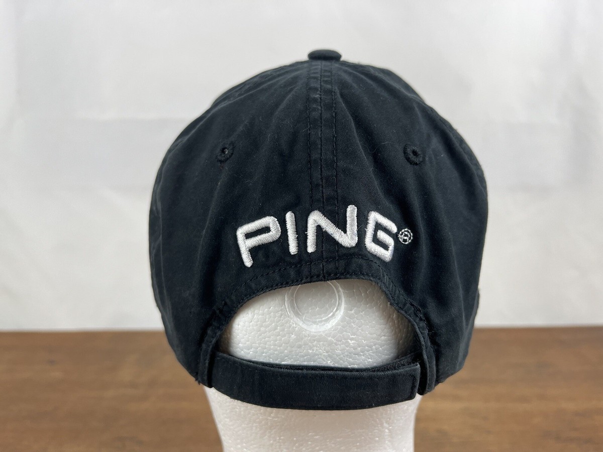 Nordstrom Clarke PING Blue Cotton Strapback Baseball Cap Hat View 3