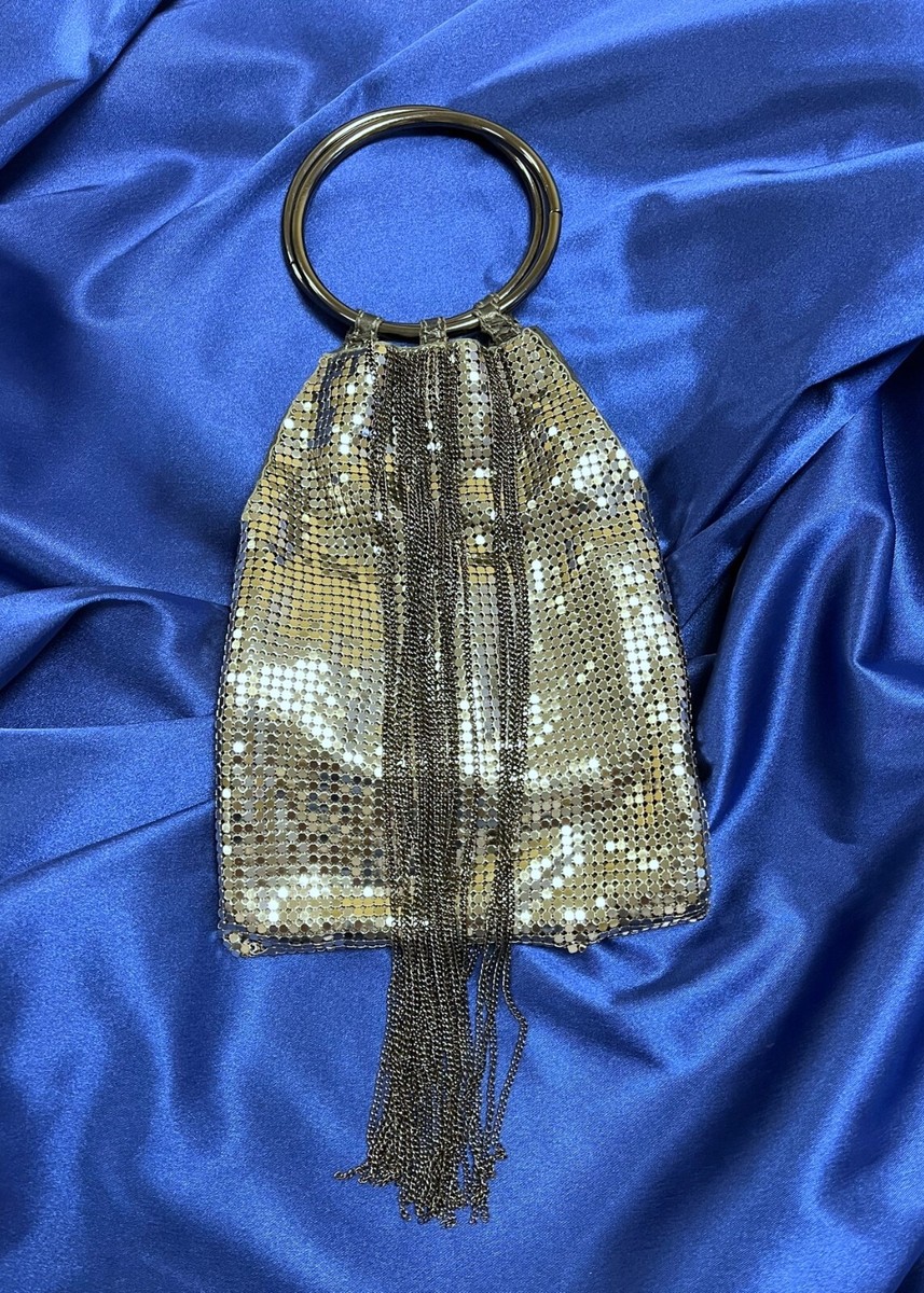 REDUCED: Whiting & Davis Pewter Crystal Waterfall Evening