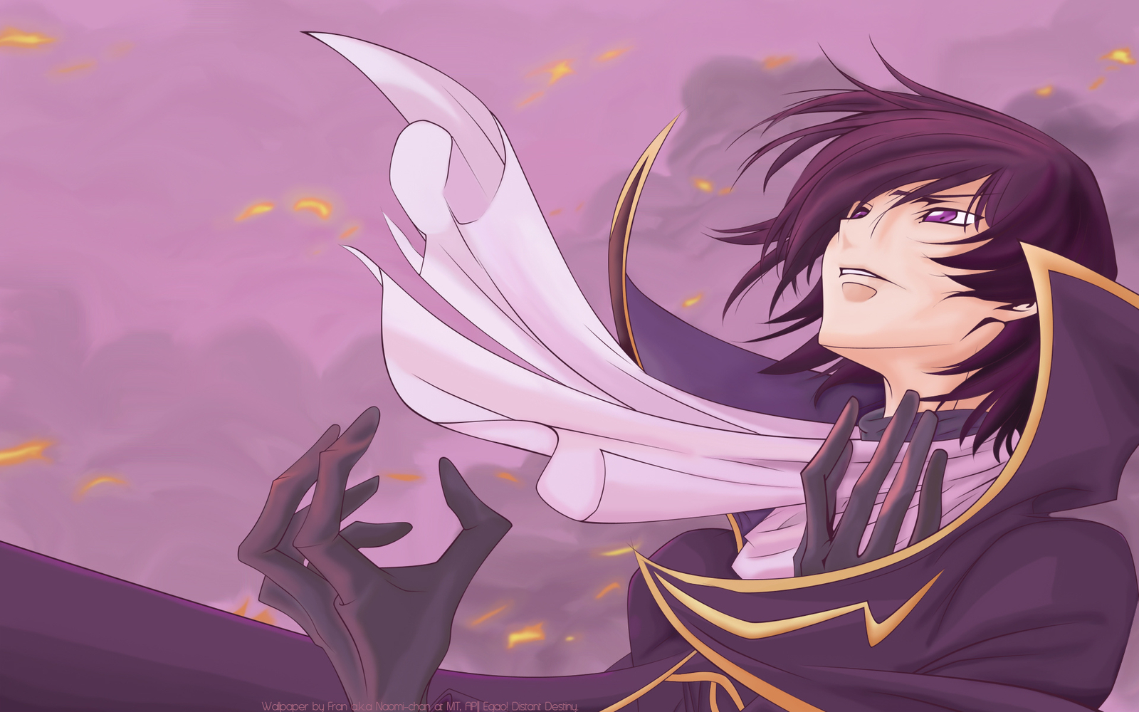 Anime digital art artwork boys lelouch vi britannia code Playmat Gaming Mat Desk