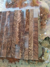 Figured walnut crotch stricter pen spindle blanks 7/8x7/8x10
