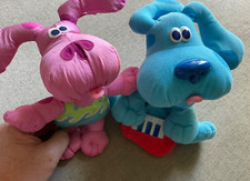 Fisher Price Blues Clues Lot Bath Time Pink Nylon Magenta Piano Playing See Pics