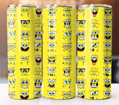 Spongebob SquarePants  Cartoon Inspired Tumbler 20oz Cup Mug Stainless Steel