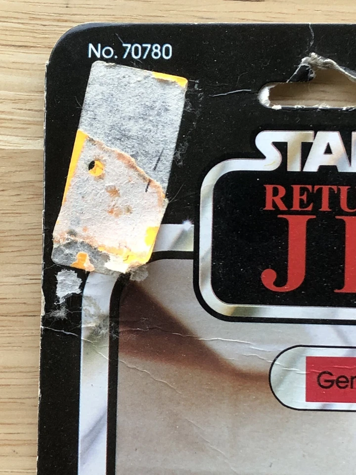 TARJETA FIGURA DE ACCIÓN VINTAGE 1983 STAR WARS GENERAL MADINE RETORNO DEL JEDI Foto 3 de 4