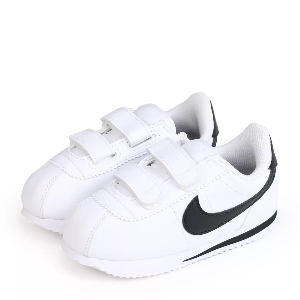 Nike Cortez Basic (TDV) Shoes White/Black 904769 102 Free Shipping | eBay