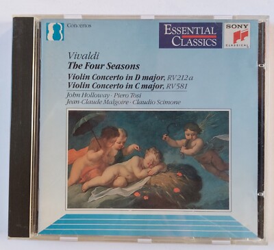 CD THE FOUR SEASONS . CONCERTI RV 212 A & 581 - VIVALDI - SEHR GUTER ZUSTAND