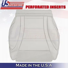 2015 to 2021 For Mercedes Benz C-Class Driver Bottom Leather Seat Cover Gray