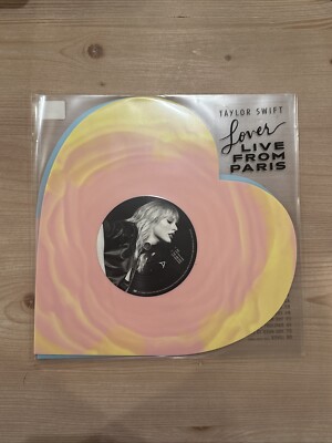 Taylor Swift Lover (Live From Paris) Heart Shaped Vinyl - IN HAND