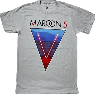 NWOT American Apparel Maroon 5 Tour 2015 SS Graphic T-Shirt Unisex Sz M