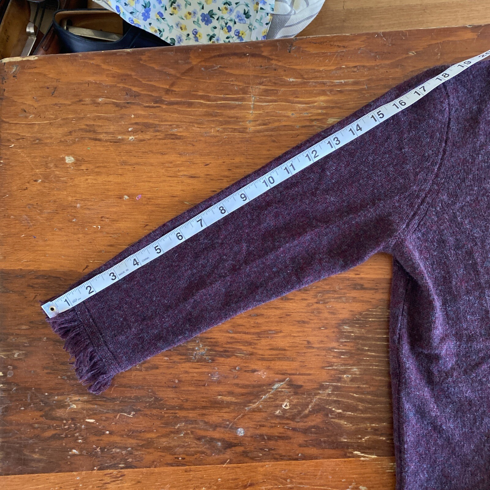 Repeat Silver Edition Maroon Cashmere Sweater-38/S - image 14