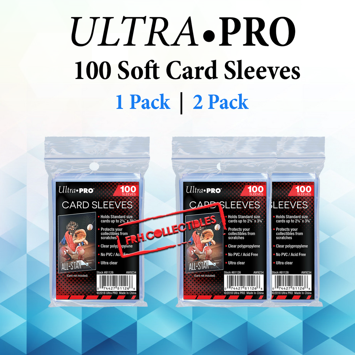ultra pro sports card sleeves NEW 500 Pack (2.5" x 3.5") Trading Cards Pokmon 74427836474| eBay Protects the graded cardholder from scratches Ultra PRO Regular Soft Card
