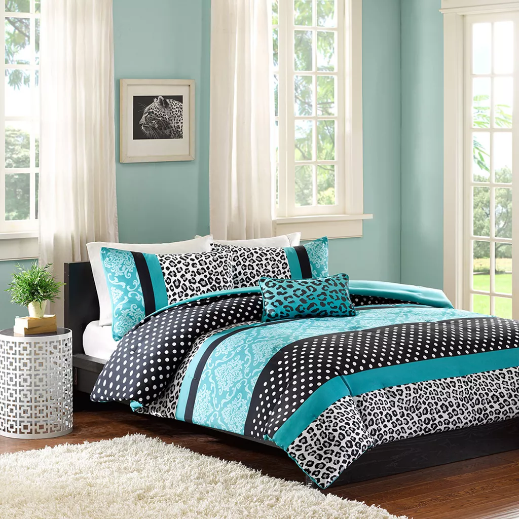 White polka dot comforter deals
