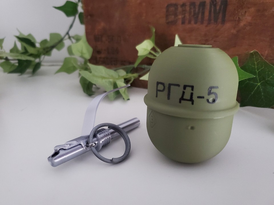 DUMMY RGD-5 Soviet Russian Frag Hand Grenade - Accurate Size Plastic ...
