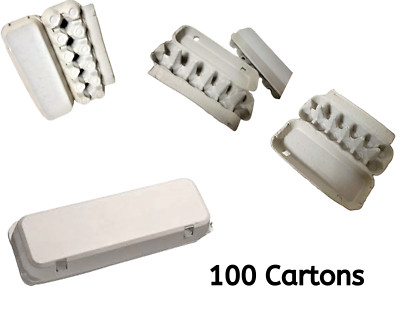 100x Brand New Natural/Rustic 12 Slots Biodegradable Eco Egg Carton Au Seller