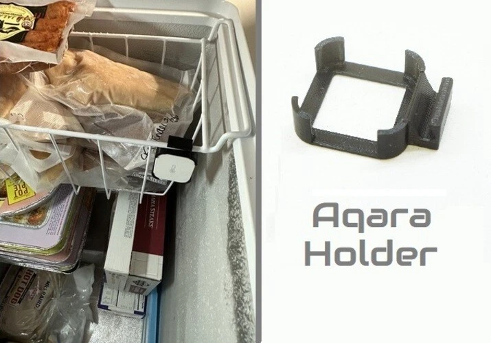 WOP Holder Bracket for Aqara Temperature and Humidity Sensor - Freezer/Fridge Mount