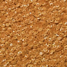 4mm Cup Sequins Orange Opaque Made in USA