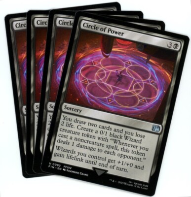 x4 Circle of Power  - 0092 - Final Fantasy - MTG - NM/M