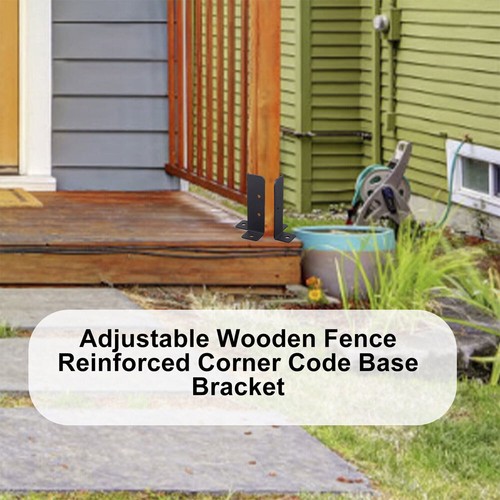 4 Pcs Post Base Support Fence Brackets For Garden Deck Repair Anchor Woodens New - Picture 6 of 12