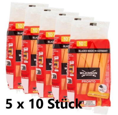 Wilkinson PRONTO, Einwegrasierer mit 1 Klinge, 5 x 10 Stück, Neu
