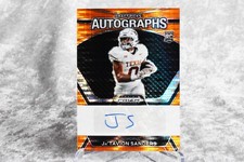 2024 Panini Prizm Draft Picks  JaTavion SANDERS Orange Pulsar Auto🔥/49 LONGHORN