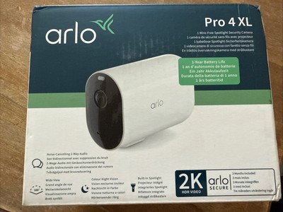 Arlo Pro 4 XL 2K Wireless Spotlight Überwachungskamera