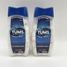 Tums Ultra Strength 1000 Peppermint Antacid Tablets 160 Ct 2 Pack