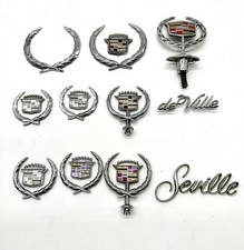 Vintage Cadillac Emblem Logo Car Hood Ornament And Emblems Lot Of 16 Vintage Cadillac Emblem Logo Car Hood Ornament And Emblems Lot Of 16