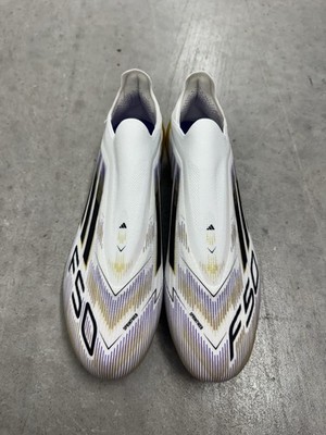 adidas F50 Elite Laceless FG Mens Soccer Cleats White Gold
