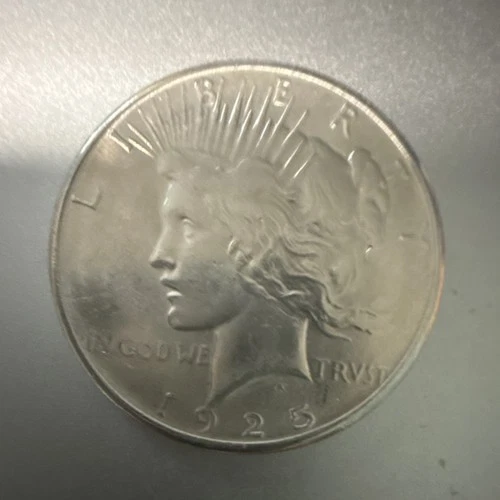 1925 Peace Dollar $1 Silver Coin 0.9 Fineness US Uncertified Collectible