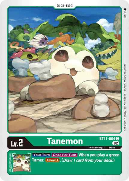Tanemon BT11-004 C Dimensional Phase Digimon TCG