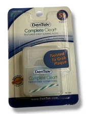 1 x Dentek Complete Clean Textured Easy Sliding Floss 55yd New Old Stock