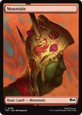 ~ Mountain (0256) ~ NM Foil ~ Teenage Mutant Ninja Turtles ~ MTG ~