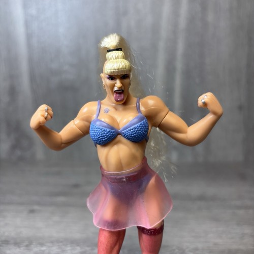 WWF Jakks Grudge Match Luna Vachon Figure Displayed Only WWE Female Wrestler - Bild 2 von 7